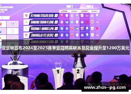 亚足联宣布2024至2025赛季亚冠精英联赛总奖金提升至1200万美元